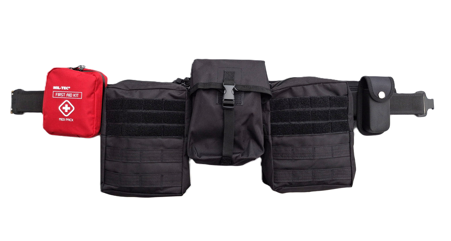 Noodpakket 72 uur survival riem compleet Small 90 cm gewatteerde PLB belt