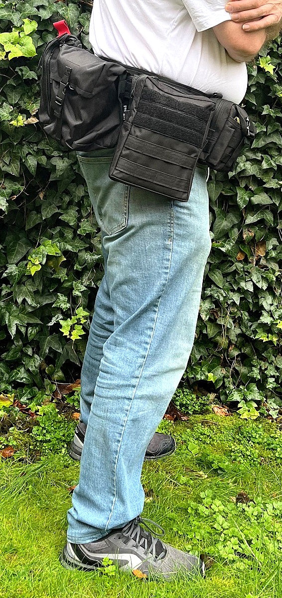 Noodpakket 72 uur survival riem compleet Large 110 cm gewatteerde PLB belt