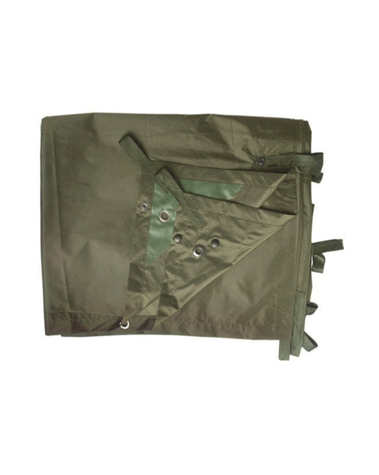 Lichtgewicht OD nylon zeildoek 265 x 170 cm weegt 439g