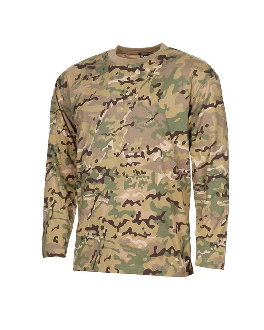 Operation camo multi-terrein T-shirt lange mouwen