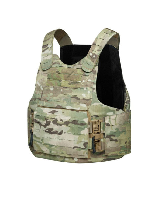 Multicam militaire scherf en kogelwerende lasercut vest 3a waterafstotend en IRR behandeld