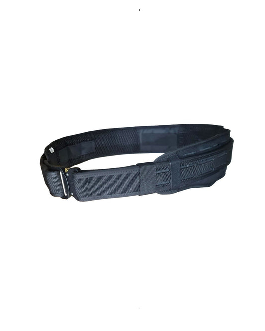Tactische riem zwart met laser cut padding VBR-Belgium
