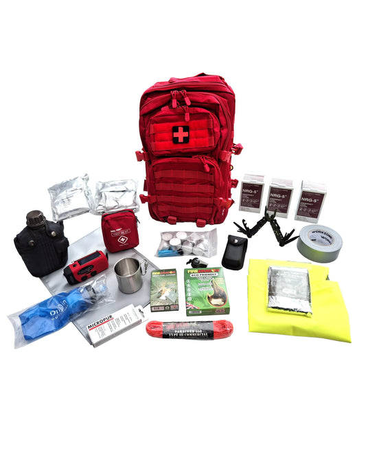 Alternatief rode noodpakket rugzak met kruis 72 uur survival