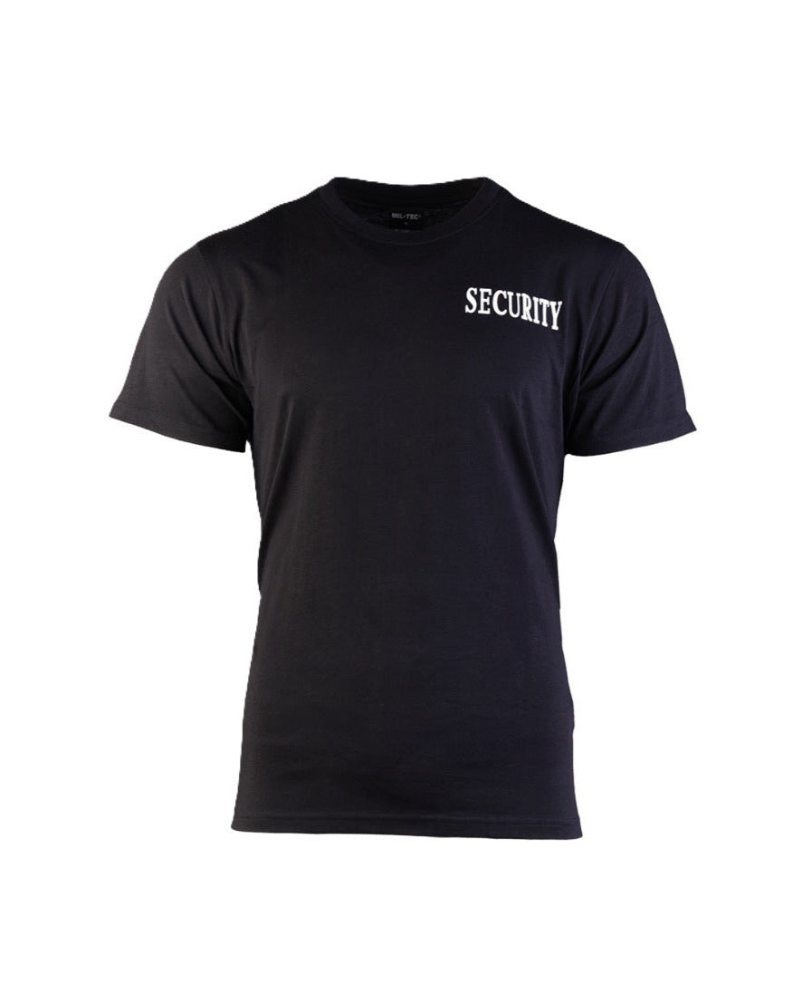 SECURITY T-shirt zwart met witte letters