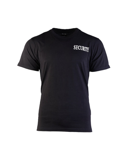 SECURITY T-shirt zwart met witte letters