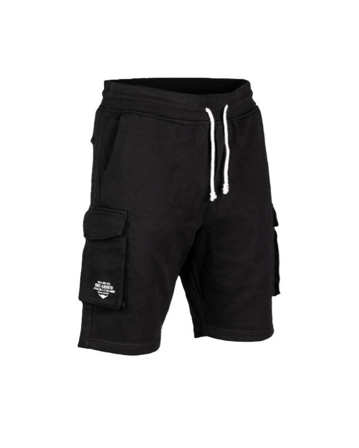 Comfortabele zachte sweatshorts zwarte joggingshort