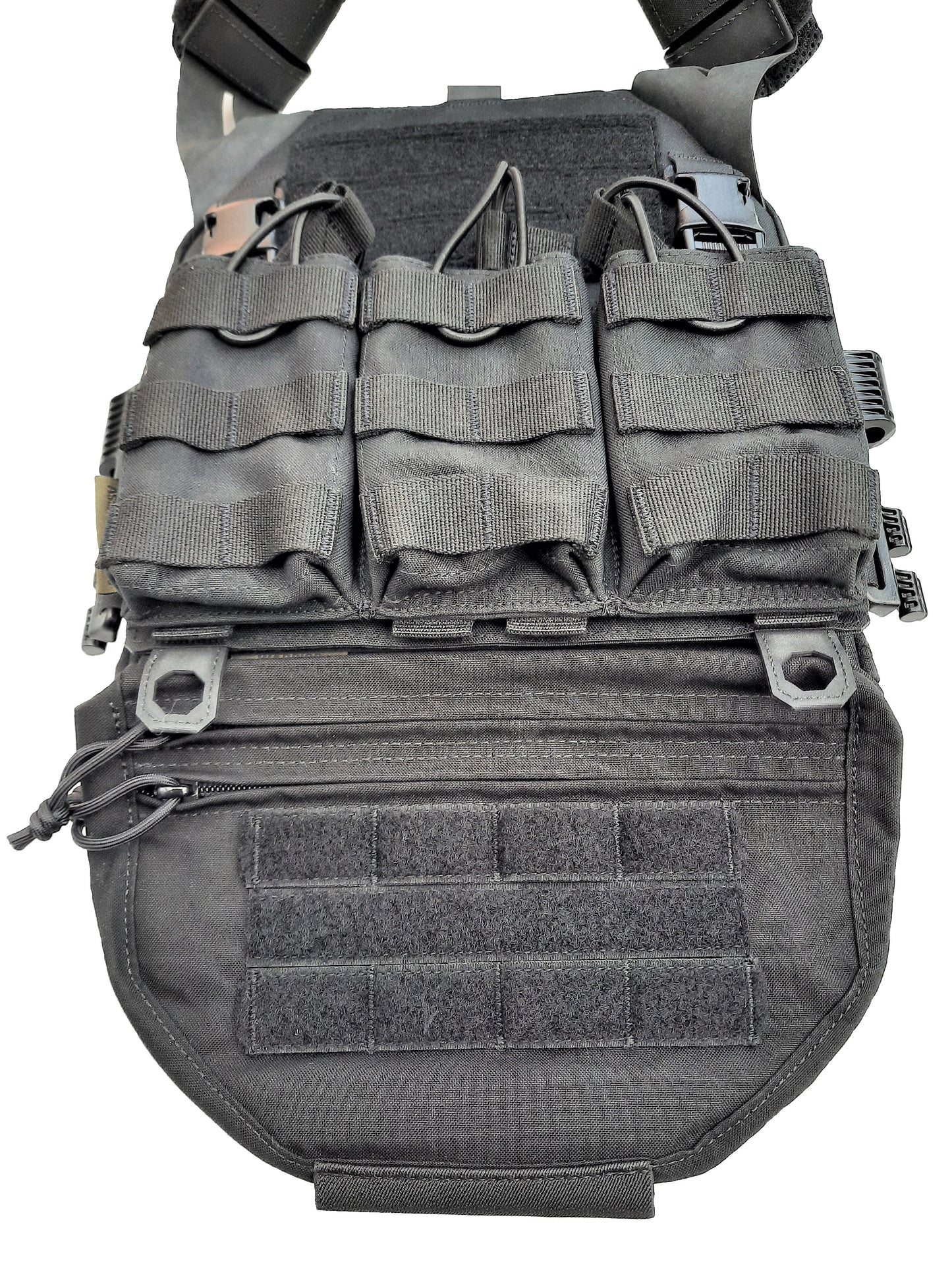 Warrior Drop Down Utility tasje zwart met molle webbing