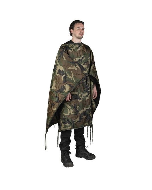 Woodland multifunctionele poncho voering deken of slaapzak