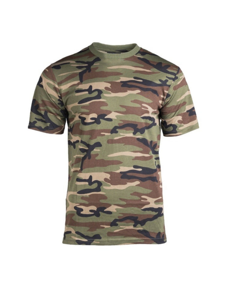 Woodland tactische camouflage T-shirt voor volwassen