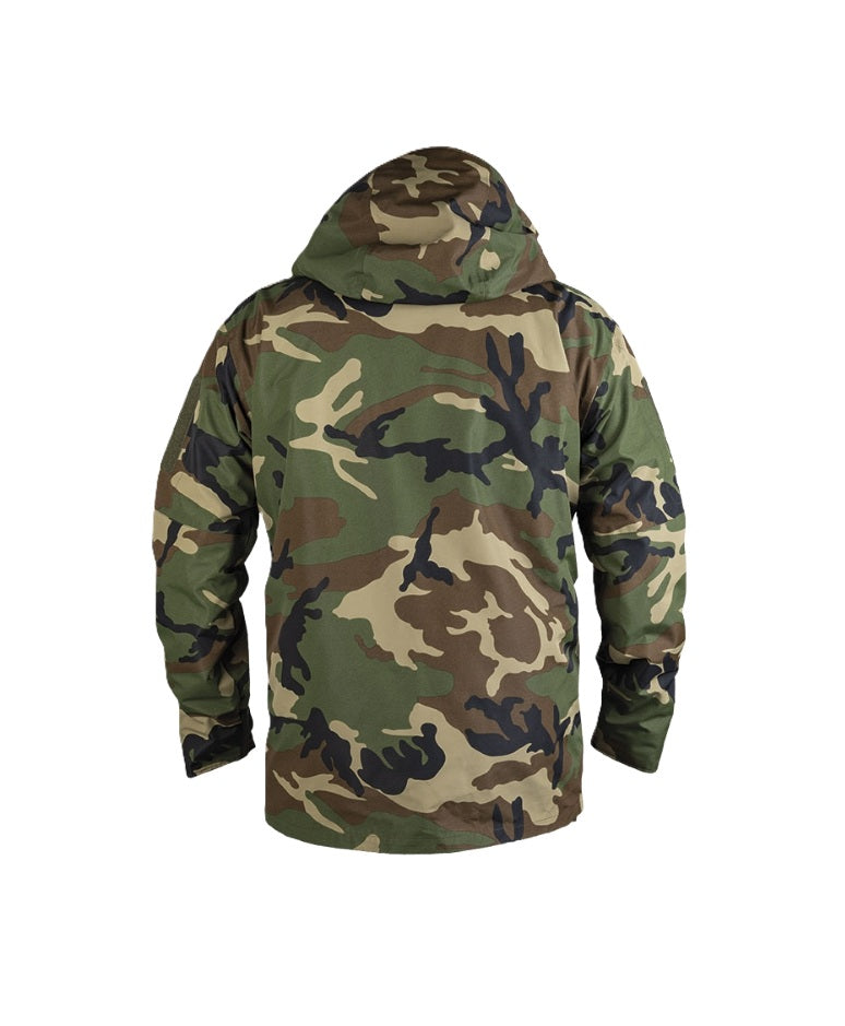 Woodland regenjas met uitneembare fleece