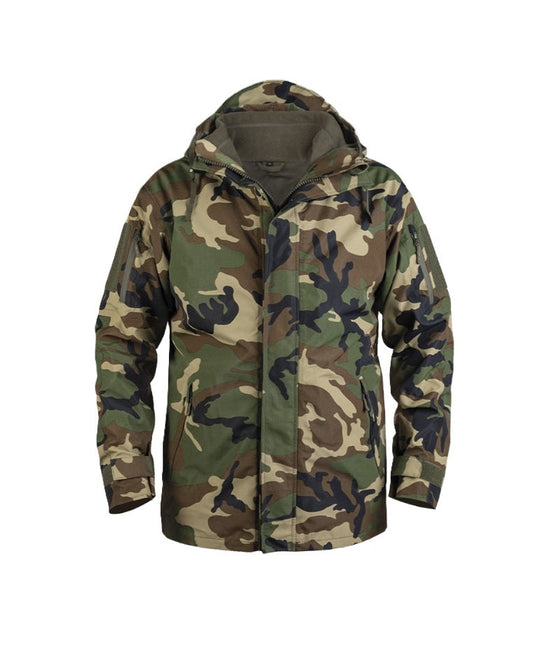 Woodland regenjas met uitneembare fleece