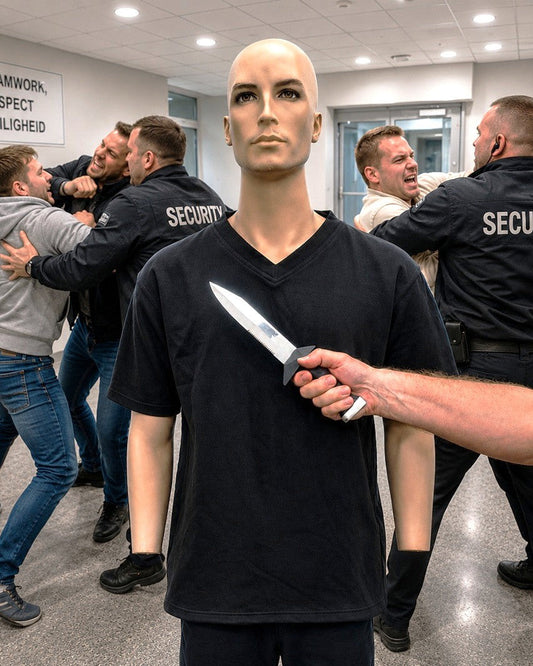 Zwart onderhemd VBR-gen2 tegen mesaanval