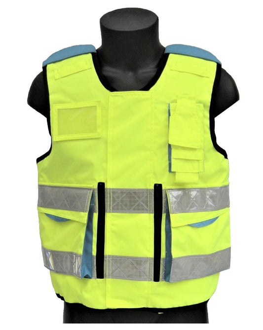 Ambulance high visibility fluorescent yellow bulletproof vest HO1-KR1 Sioen