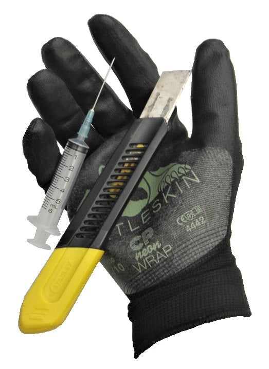 CP-Neon-330-Warp naaldwerende en snijwerende handschoenen zwart