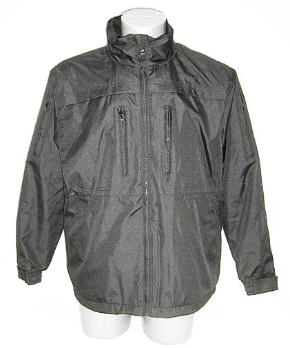 Tactical cut resistant raincoat stab resistant jacket black VBR-Belgium