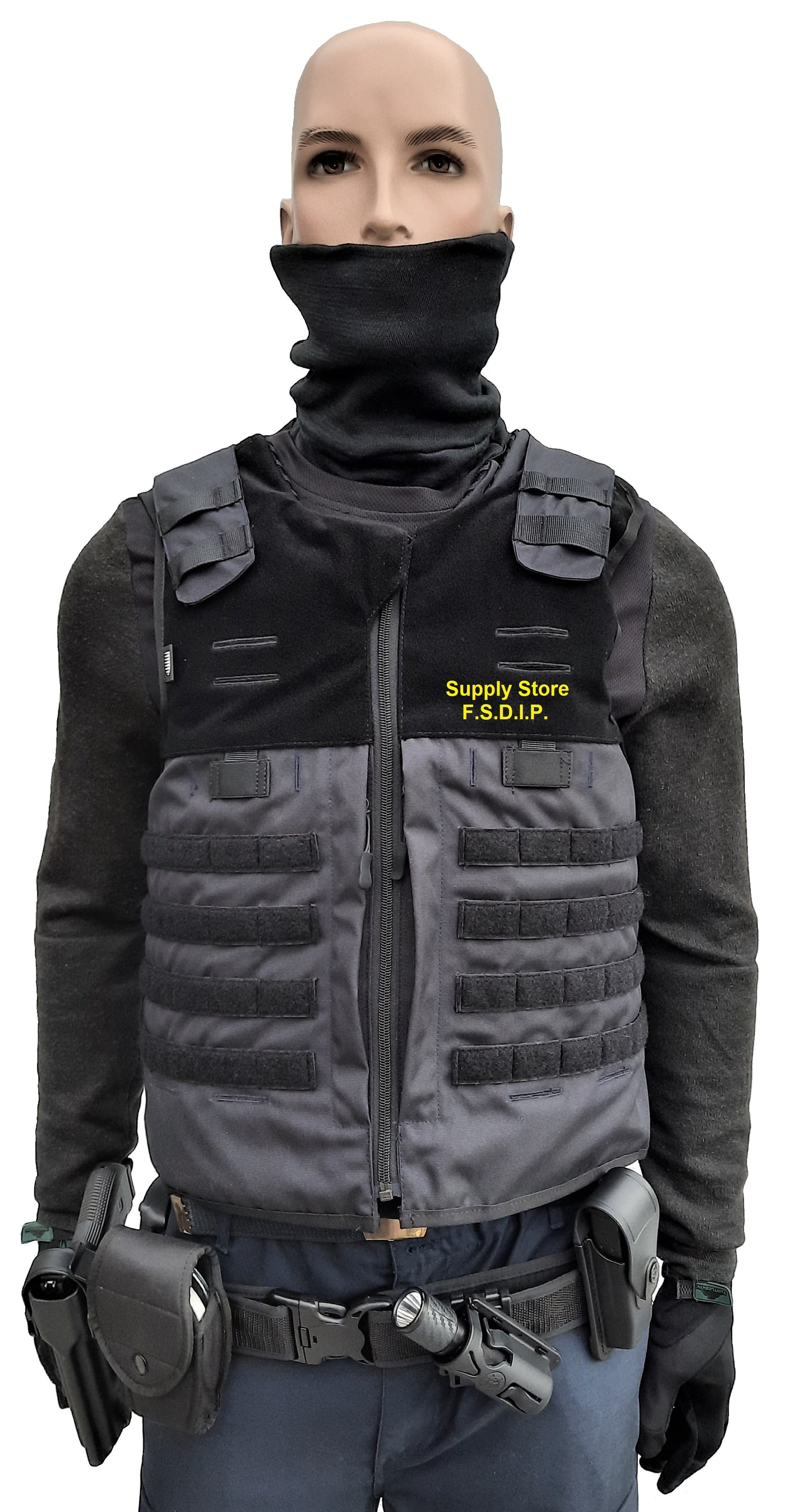 Bulletproof vest police Belgium Molle H01-KR1 + NIJ-4 SA Sioen blue