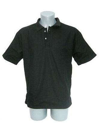 Cut resistant Pique polo shirt black short sleeves VBR-Belgium