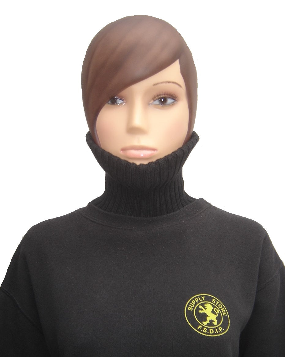 Cut resistant loose turtleneck TORSKIN black neck warmer