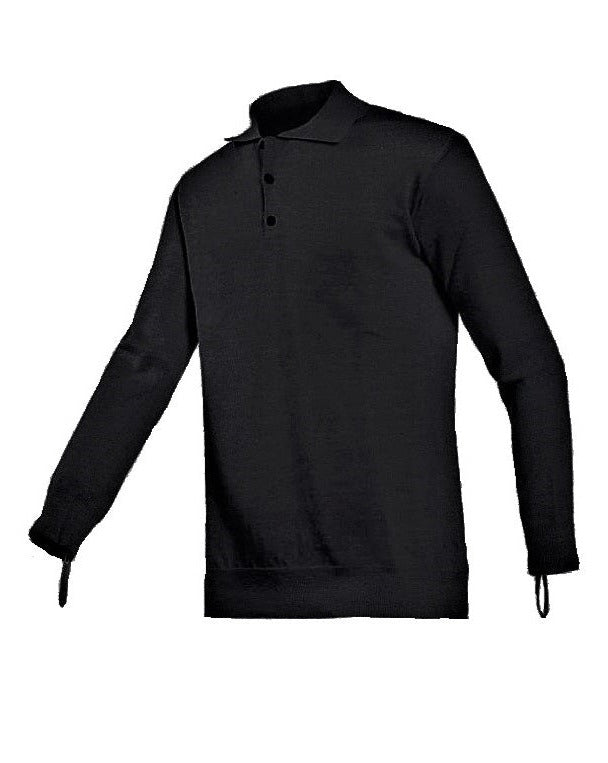 Snijwerende polo shirt Torskin zwart lange mouwen