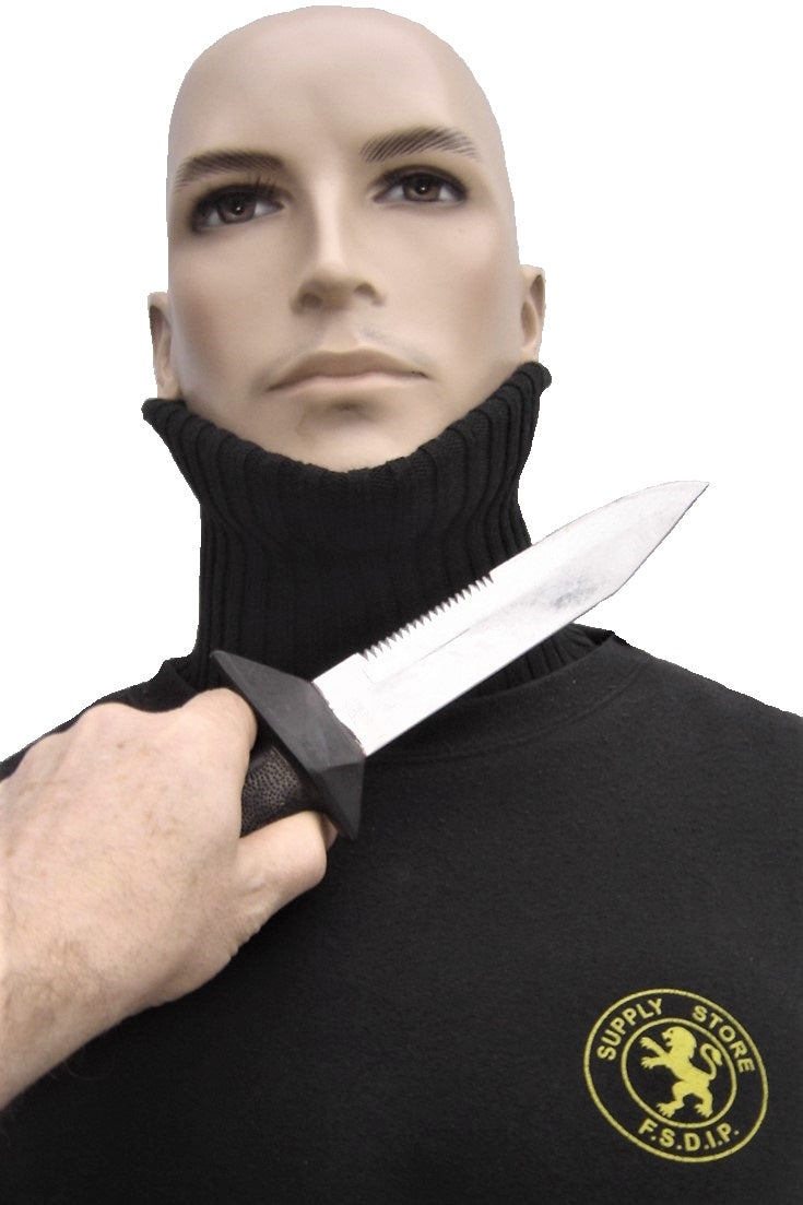 Cut resistant loose turtleneck TORSKIN black neck warmer