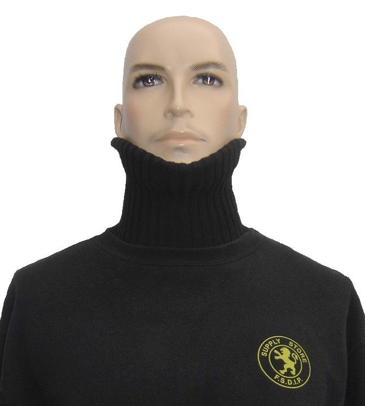 Cut resistant loose turtleneck TORSKIN black neck warmer