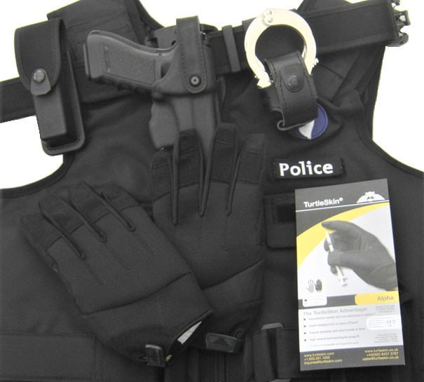 Alpha Turtleskin politie handschoenen naald- en snijwerend