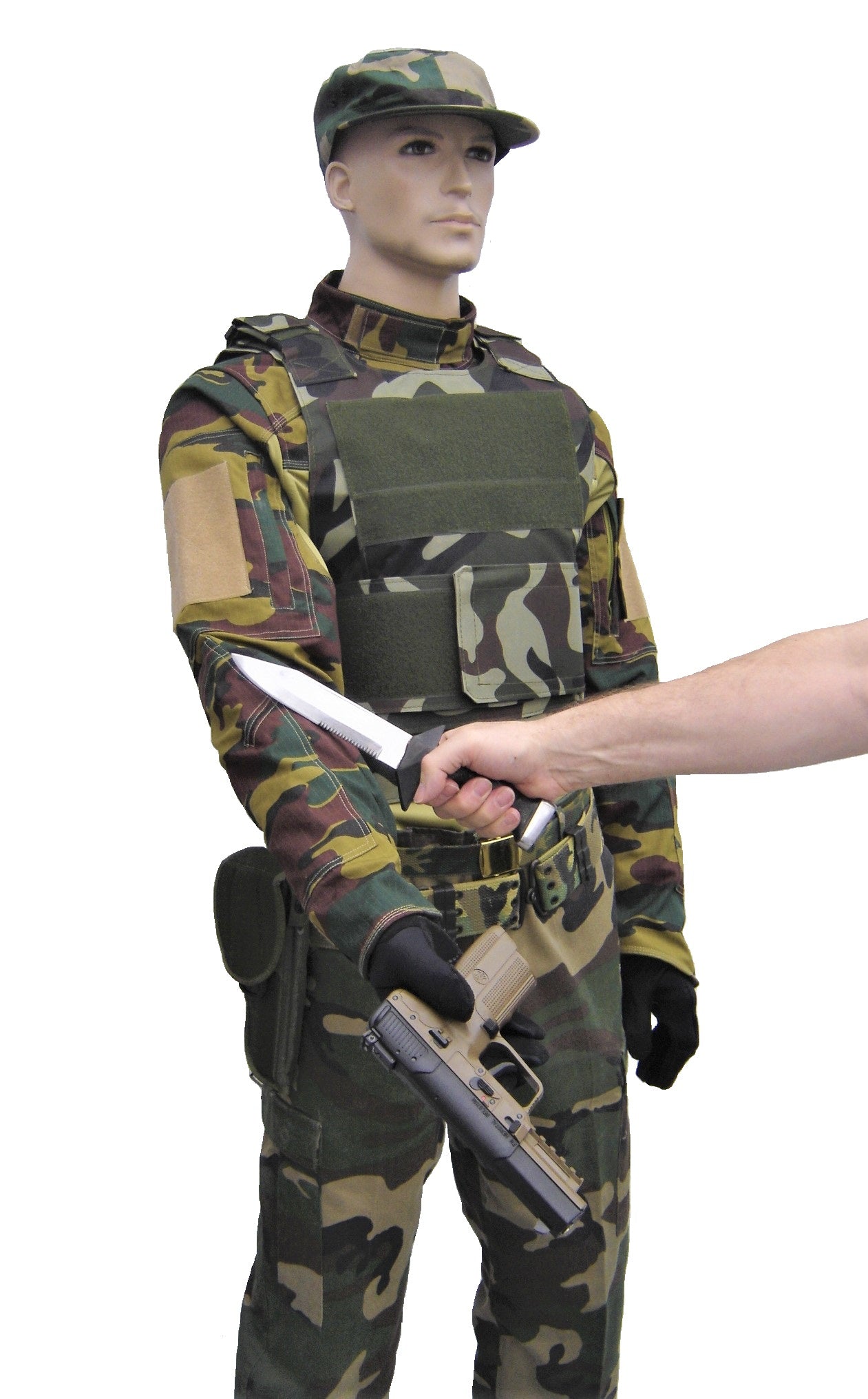 Combat shirt Woodland UBAC snijbestendig defensie kleding VBR-Belgium
