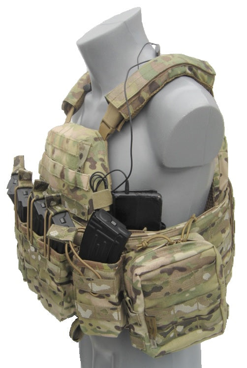 DCS Multicam AK 7.62 plate carrier + zijplaten NIJ 4 + (04)