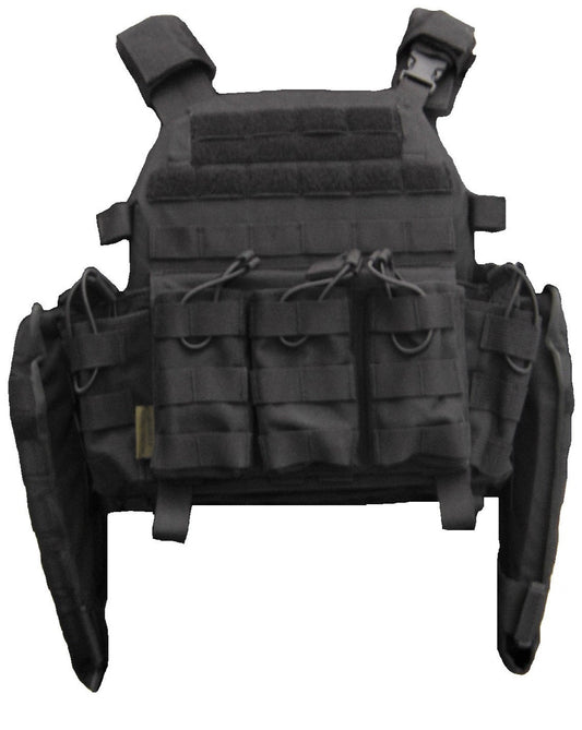 Bulletproof vest plate carrier 3 large side plates level 4