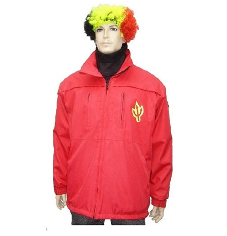Cut resistant raincoat red football red jacket trident